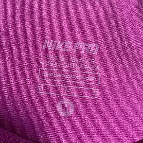 Nike Pro Purple Athletic tank top DRI-Fit Size M - Picture 5 of 6